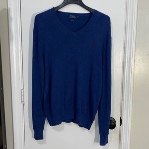 Polo Ralph Lauren Pima Cotton V-Neck Sweater - M